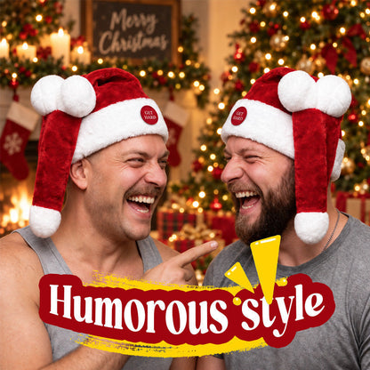 🎅 Animated Moving Santa Hat | Funny Christmas Party Hat