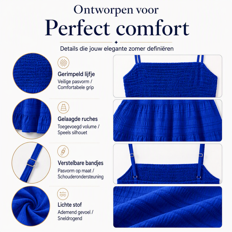 👗 Dames Mouwloze Gerimpelde Mini-jurk | 40% KORTING ⏰ Zomerdeal!