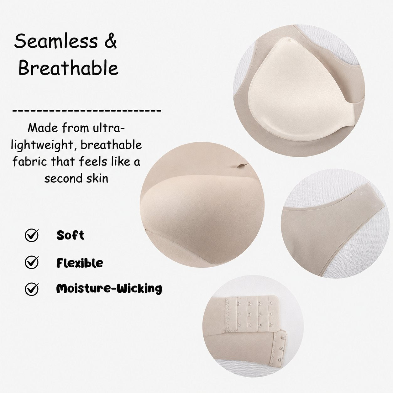 ✨LAST DAY SALE 50% Off - Front Closure Posture Corrector Wireless Support Bra