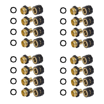 💧3/4 Inch Garden Hose Quick Connector 4 Sets/bag