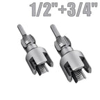 🔧Drill-Powered Pipe Thread Cutting Bit — Internal & External Threading for 1/2" & 3/4" Plastic Pipes