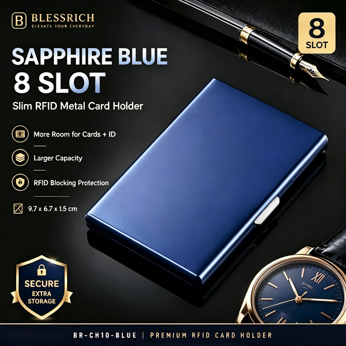 🔥LAST DAY SALE 49% OFF-💳RFID Blocking Metal Card Holder
