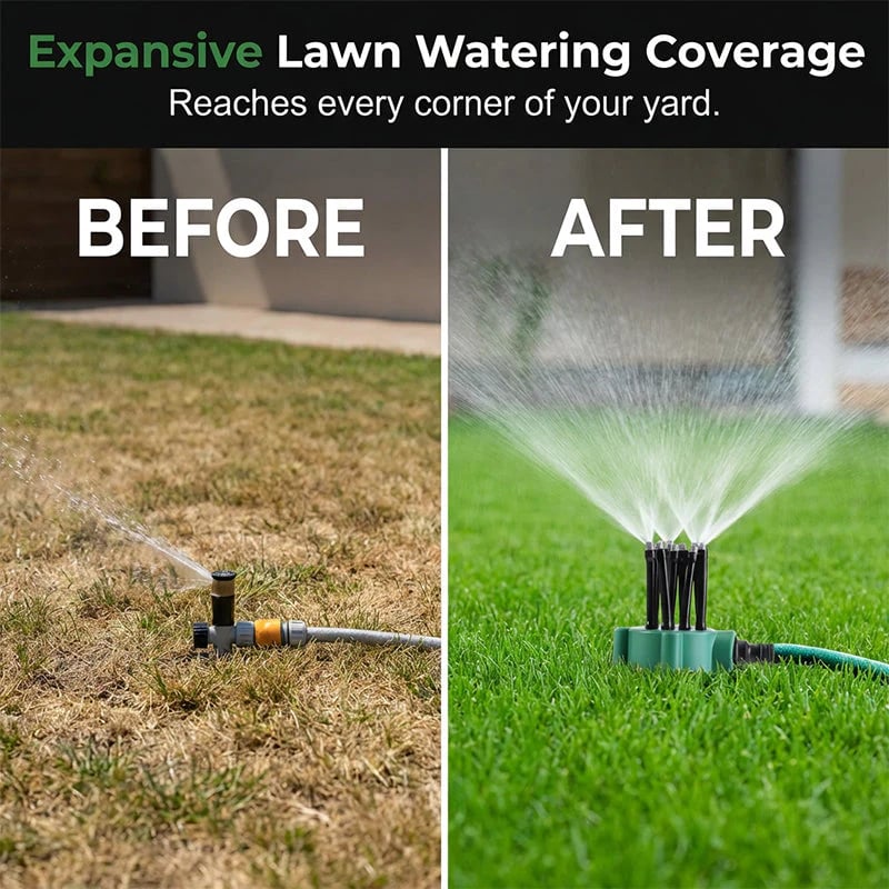 360° Coverage Precision Garden Irrigation Sprinkler