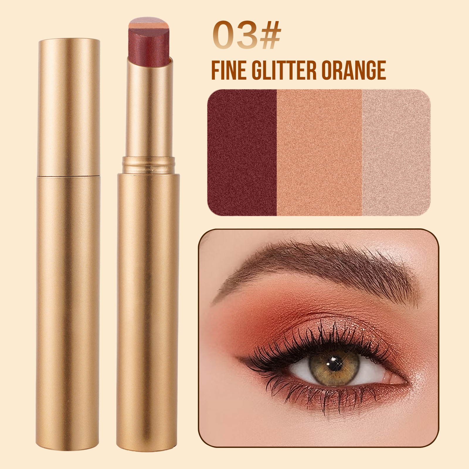 🏆️Best Sale 50K+ SOLD!🌟 3-in-1 Shimmer Eyeshadow Stick | One Swipe. Stunning Eyes 😍