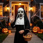 Fun Halloween Nun Mask