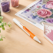 🔥 Last Day 50% OFF – 💎 Automatic Crystal Art Bead Dispenser Pen & Tray Set