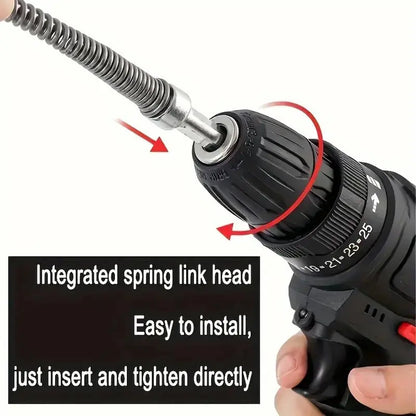 🔧 Flexible Drill-Powered Drain Cleaning Snake – Deep Pipe Clog Remover for Sinks. Showers & Toilets
