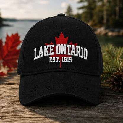 🔥LAST DAY 50% OFF - 🍁Lake Ontario Forever – Heritage Embroidered Cap (🧢100% Cotton)