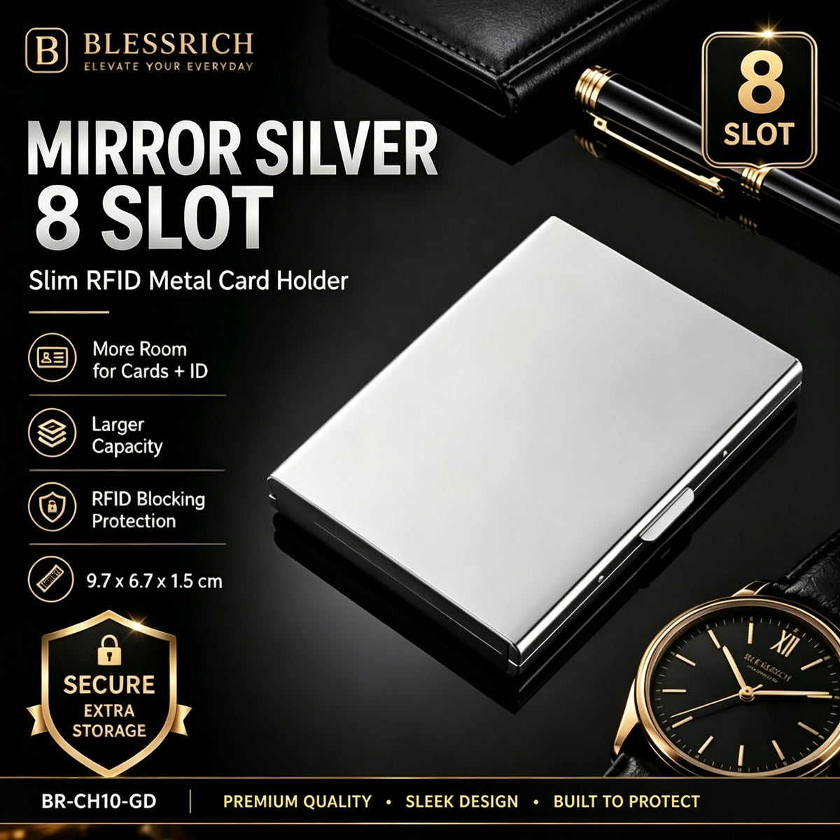 🔥LAST DAY SALE 49% OFF-💳RFID Blocking Metal Card Holder