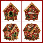 🧩Beginner-Friendly Diamond Painting Assembly-🔥3D Wooden House Rhinestone Diamond Art DIY Kit - Christmas Collection