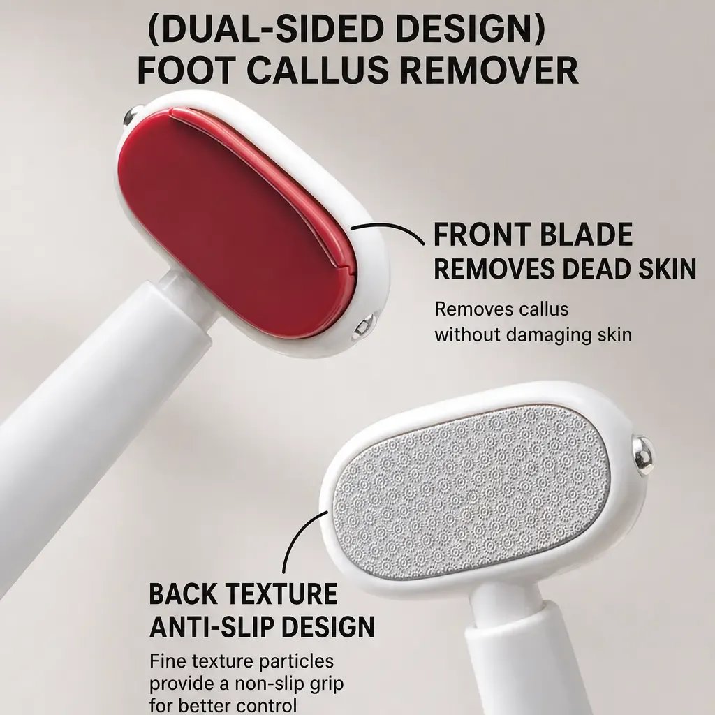 🔥Last Day 49% OFF - 💅Dual-Sided Foot Callus Remover – Smooth. Soft Feet Without the Fuss