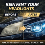 🚘Automotive Headlamp Restoration Fluid Kit – 💡Suitable for Yellowed or Foggy Lenses & Clear Surfaces | Essential for Home & Garage Use🏠