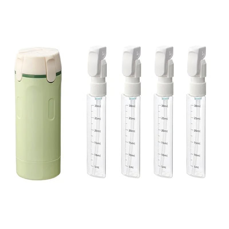 4-in-1 Leakproof Rotatable Travel Dispenser Set