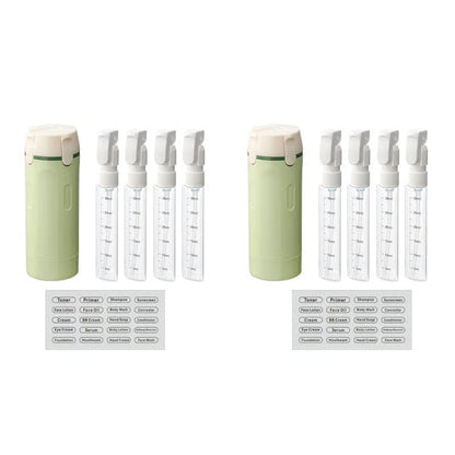 4-in-1 Leakproof Rotatable Travel Dispenser Set