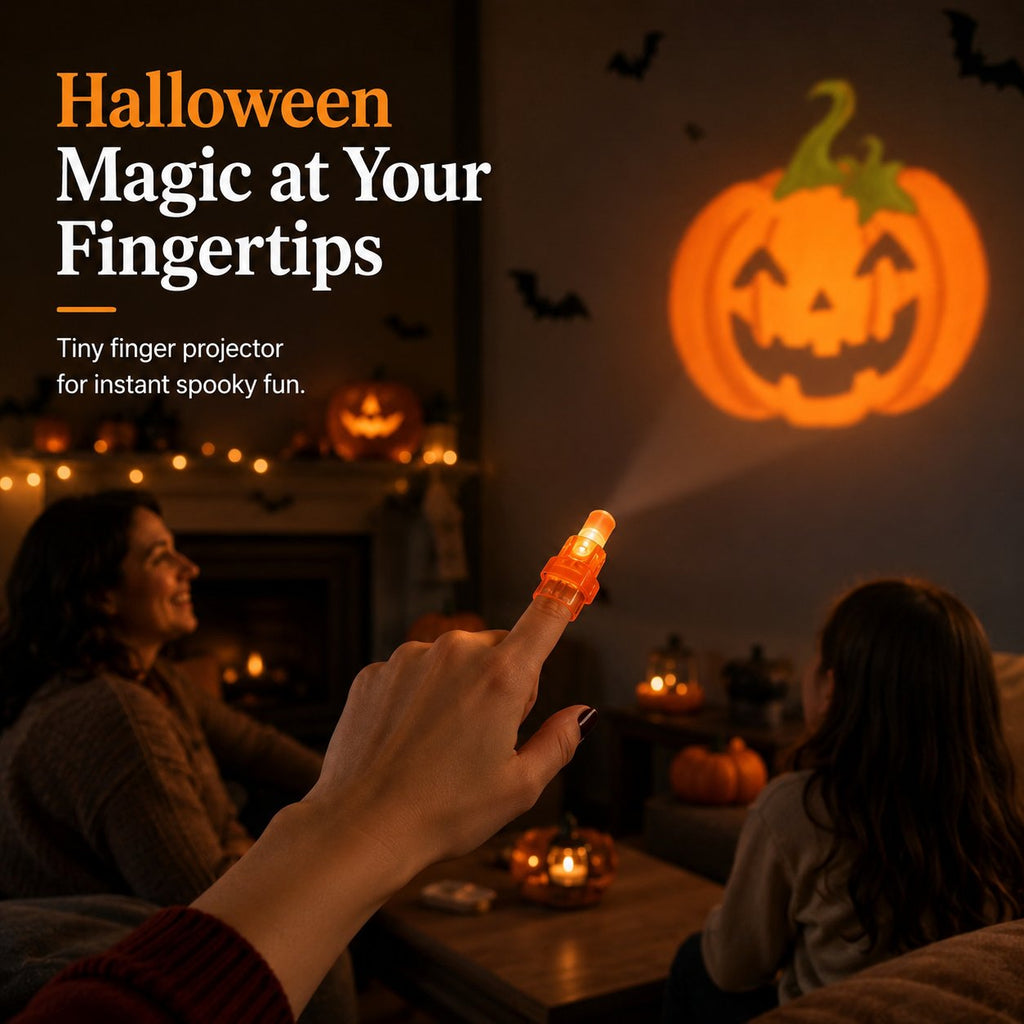 🎃36PCS Halloween Finger Projector Lights – Mini Pattern Projector
