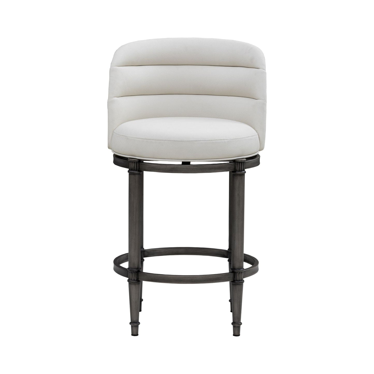 Eunice - Faux Leather Upholstered Swivel Counter Height Barstool