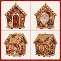 🧩Beginner-Friendly Diamond Painting Assembly-🔥3D Wooden House Rhinestone Diamond Art DIY Kit - Christmas Collection