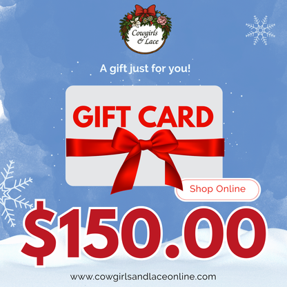 Cowgirls & Lace Gift Card