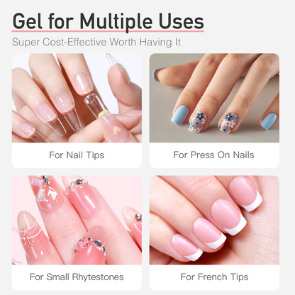 15g Semi solid glue New Upgrade Super Strong Quick drying without cure nail glue