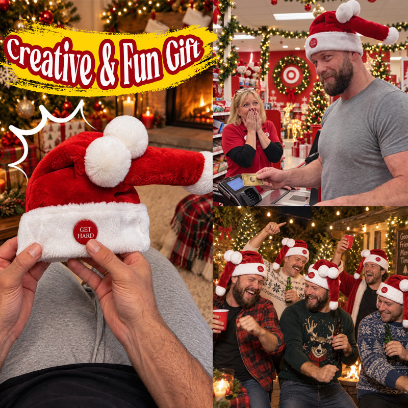 🎅 Animated Moving Santa Hat | Funny Christmas Party Hat
