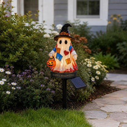 👻 Solar Halloween Ghost Garden Stake