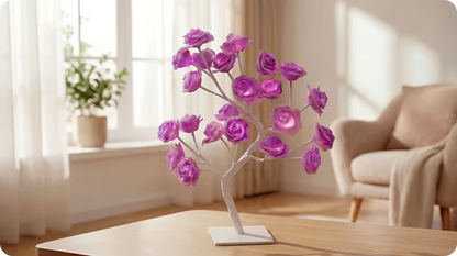📢📢50% OFF！！⏰🌹Rose Flower Design Tree Night Light🌟