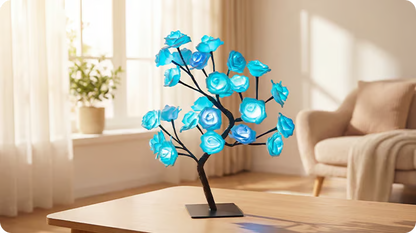 📢📢50% OFF！！⏰🌹Rose Flower Design Tree Night Light🌟