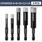 🛠️✨ Limited Time 39% OFF✨ Premium Diamond Drill Bit Set for Tile, Ceramic & Glass