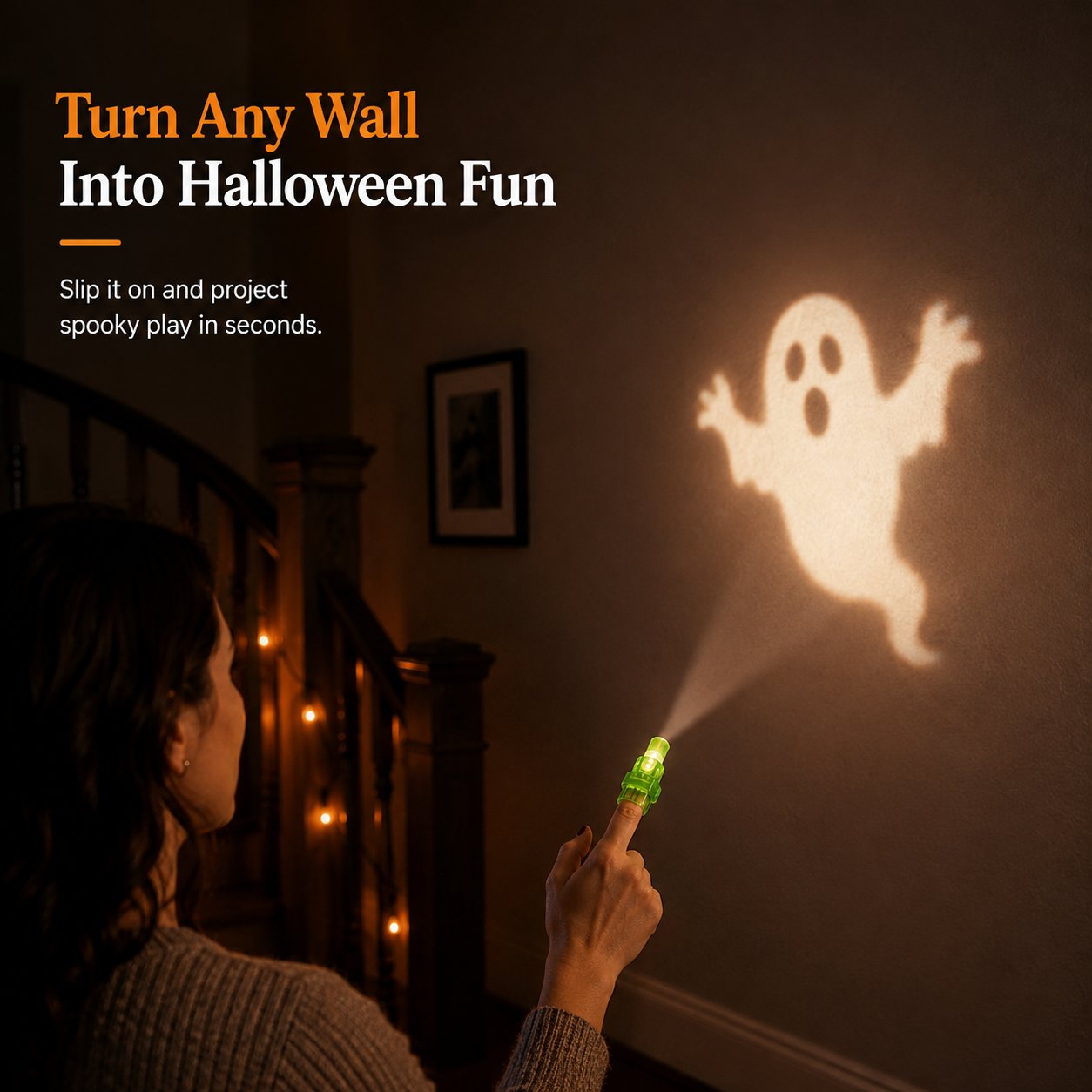 🎃36PCS Halloween Finger Projector Lights – Mini Pattern Projector