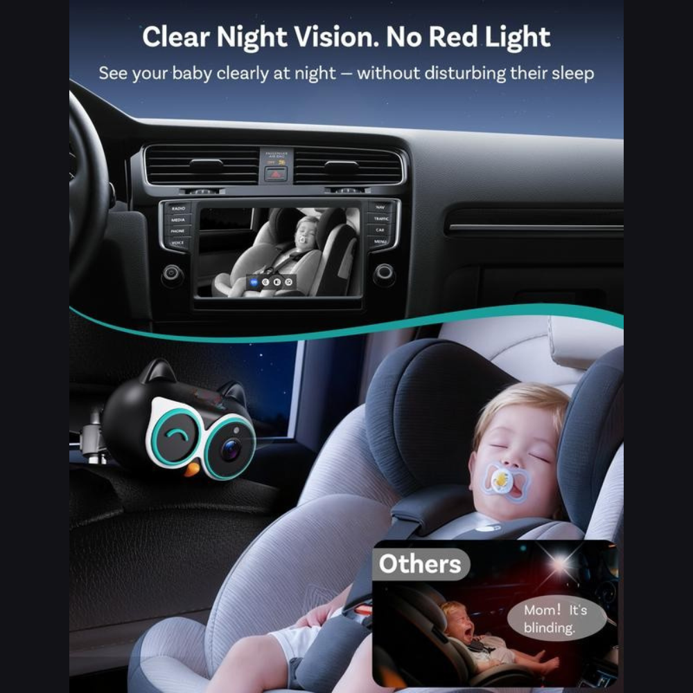 Baby Car Camera & Wireless CarPlay Adapter