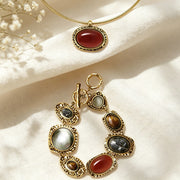 Gem Jewelry Pendant Set