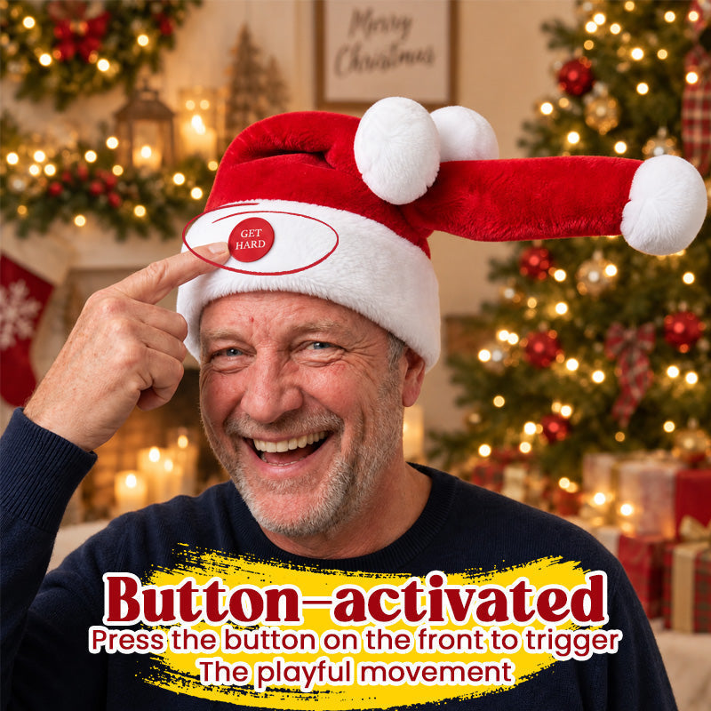 🎅 Animated Moving Santa Hat | Funny Christmas Party Hat