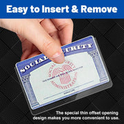 New Medicare Card Holder Protector Sleeves, Social Security Card Protector, 24 Mil Clear PVC Water Resistant Plastic Sleeves for New Medicare/Social Security/Business/ID/Credit Cards,CHRISTMAS GIFTS