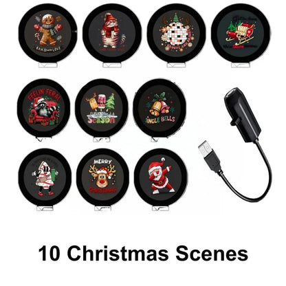 🔥Last Day 50% OFF-Plug-&-Play HD Christmas Projector – 6 or 10 Festive Scenes