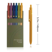 Gel Pens, 6 Pcs 0.5mm Fine Point Smooth Writing Pens Cute Pens, High-End Series Black Ink Pens for Journaling Note Taking, School Office Supplies for Women Men