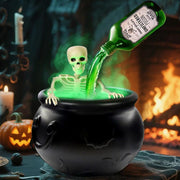 Cauldron Halloween Decor (With Magic Floating Potion Bottles & Diffuser)