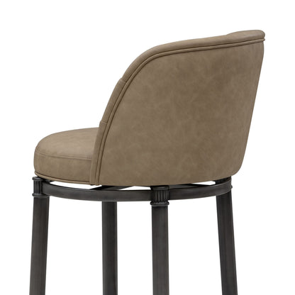 Eunice - Faux Leather Upholstered Swivel Counter Height Barstool