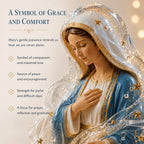 🔥HOT SALE🔥🙏Our Lady of Starlight Illuminated Prayer Statue | Religious Decor & Faith Gift✨
