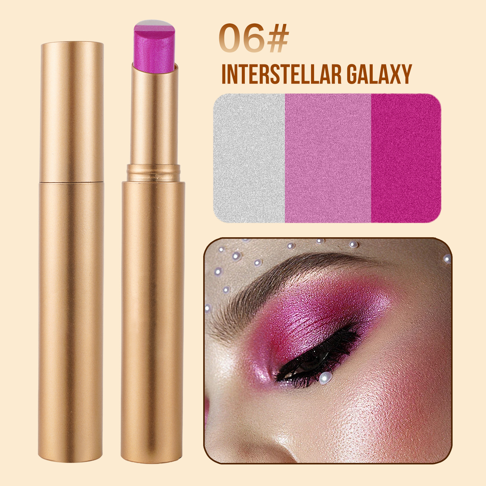 🏆️Best Sale 50K+ SOLD!🌟 3-in-1 Shimmer Eyeshadow Stick | One Swipe. Stunning Eyes 😍