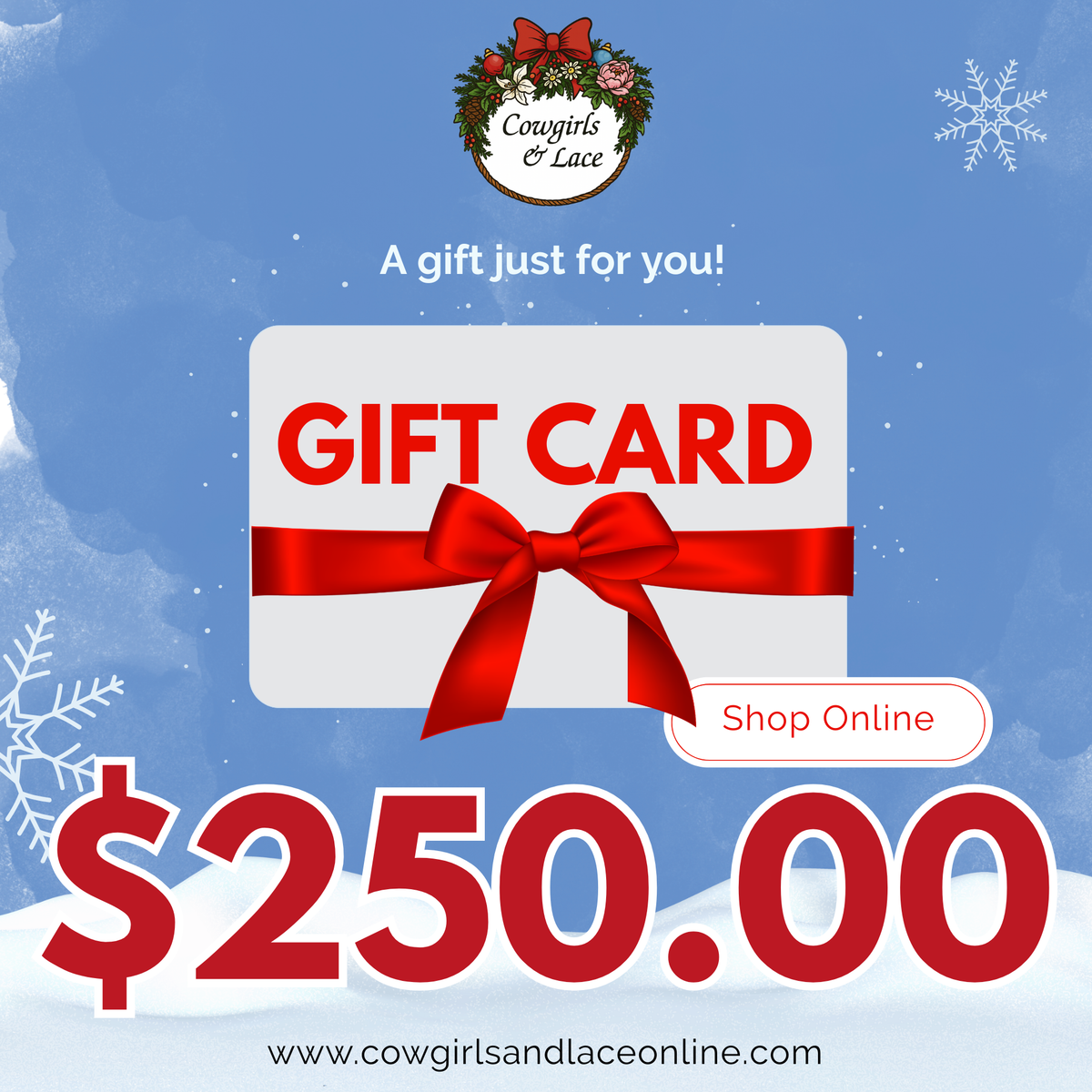 Cowgirls & Lace Gift Card