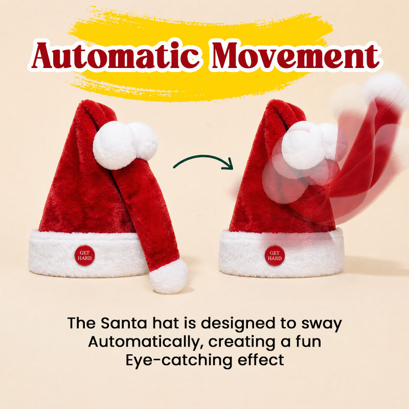 🎅 Animated Moving Santa Hat | Funny Christmas Party Hat