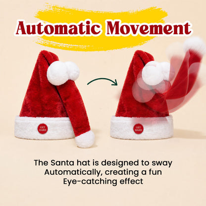 🎅 Animated Moving Santa Hat | Funny Christmas Party Hat