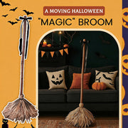 Moving Halloween Broom