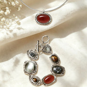Gem Jewelry Pendant Set