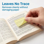 Transparent Pull-Out Sticky Notes (12 Boxes, 960 Sheets Total) - Office & School Supplies, Strong Adhesion, No Residue, 50 Reuses Per Sheet, Suitable for Office Work, Study