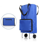 🛍️✨ 🔥LIMITED-TIME SALE🔥 3-in-1 Convertible Rolling Shopping Tote 🛍️🛞 Hidden Wheels, Expandable Zip & 44LB Capacity