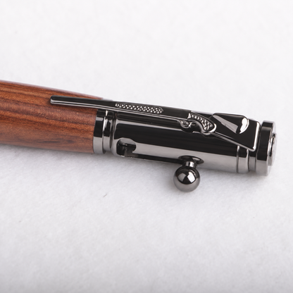 Handcrafted Bolt Action Bullet Pen with Authentic Shell Casing