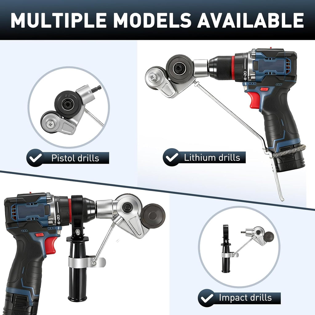 Metal Nibbler Drill Attachment – Effortless Clean Cuts Through Steel, Aluminum, Copper & Plastic Panels