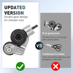 Metal Nibbler Drill Attachment – Effortless Clean Cuts Through Steel, Aluminum, Copper & Plastic Panels