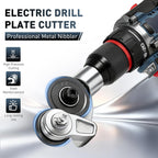 Metal Nibbler Drill Attachment – Effortless Clean Cuts Through Steel, Aluminum, Copper & Plastic Panels